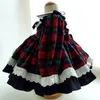 Robe enfants pour filles bébé Lolita robe de soirée pour enfant automne hiver robe de mariée fille robe de bal 2020 Plaid Bow princesse robes7855073