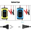 Caricabatteria completamente automatico per auto nuova Caricabatterie digitale 12V / 24V 8A Display LCD Caricabatterie per riparazione di impulsi di alimentazione Caricabatterie per batterie al piombo acido e secco