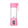 380 ml Portable Blender Juicer Cup USB Raddbar elektrisk automatisk smoothie Vegetabilisk frukt Citrus Orange Juice Maker Cup Mixer1995965