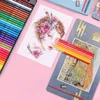 Japon Sakura Oily Color Pencil Set 24/36/48/60/72 Couleur XPY36 Débutant Étudiant Peint À La Main Fine Art Professionnel Peinture Penci 201202