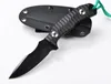 Speciale Aanbieding Survival Rechte Mes D2 Zwart / Satijn Drop Point Blades Volledige Tang G10 Handvat vaste bladmessen met Kydex