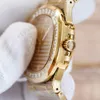 PATEKPHILIPPE 자동 시계 다이아몬드 시계 완전한 PP 기계 비즈니스 남성 손목 시계 스테인리스 스틸 스트랩 사파이어 방수 Montre de Luxe