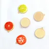 20pcs Oil Drop Strawberry Orange Metal Enamel Charms Pendants Kiwi Fruit Charms Fit for Jewelry DIY Earring Bracelet Golden Base