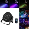 24W 18-RGB LED Auto / Voice Control DMX512 Testa mobile Luminosità ad alta luminosità Mini Stage Lampada (AC 100-240V) Black Moving Head Light Best Seller