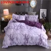Printed Marble Bedding Set White Black Duvet Cover King Queen Size Quilt Cover Brief Bedclothes Comforter Cover 3Pcs Y200111257d