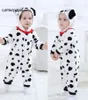 Ubrania dla niemowląt Romper Dalmatian Cartoon Kigurumis Onesie Dziecięca dziewczyna kombinezon dla zwierząt kostium psa maluch ciepły noworodki 2017340504