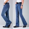 alta cintura flare jeans