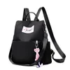 Hot Sale Women Anti-theft Oxford School Backpack Travel Waterproof Satchel Shoulder Bag without Pendant