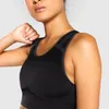 Kobiety Seamless Yogi Topy Crop Sports Bra Gym U-Neck High Support Push Up Oddychający Top z Pad Fitness Bralette