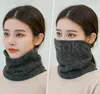 Nueva bufanda gruesa y cálida para otoño e invierno, funda protectora para el cuello de color, bufanda de lana tejida para hombres y mujeres DB188