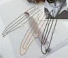 2PCS luxury Cdesigner metal eyeglasses Chain strap with antislip loop lanyard rope string neck cord retainer2429840