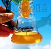 Hookah Big Glass Bong 4 mm Dikke vier perc waterpijp honingraat en vogelkooi -diffuser