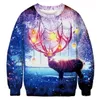 Unisex Men Women Ugly Christmas Sweater Santa Elf Funny Christmas Fake Hair Jumper Autumn Winter Tops Clothing Wholesale 201221