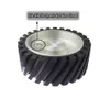 200x75mm Grooved Rubber Contact Wheel Belt Grinder Tool Parts