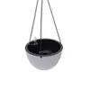 Hanging Planter Semi-Circular Flowerpot Self-Absorbing Plant Holder Garden Decoration Indoor Outdoor Watering Hanging Baskets Y200723