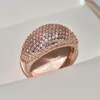 Real 18K Gold Rings for Women Luxury Full Diamond Fine Jewelry Wedding Anniversary Party for Girliolandwife Gift Bijoux Femme 2207326545