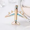 airplane brooches Gold Enamel plane corsage scarf buckle dress business suit brooch women men fashion jewelry will and sandy gift