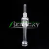 DHL!!! Beracky 6 Inches Quartz NC Portable Dab Tool Quartz Dab Straw Tips For Wax Glass Bongs Water Pipes Dab Rigs Smoking