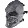 Tactique Camouflage Crâne Masque Airsoft Équipement De Tir En Plein Air Sport Protection Équipement Plein Visage P03102