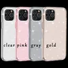 Bling brokat błyszczące lśniące dla iPhone'a 15 14 plus 13 pro maks. 12 11 x xr 8 7 6 twarde komputer miękki tpu plastikowy błyszcząca moda przezroczysty błyszcząc Crystal Phone 360 ​​Pełna okładka