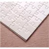 Paper Products Sublimation Puzzle A5 Size Diy Blank Puzzles White Jigsaw 80pcs Heat Printing Transfer Ha wmteZa sports2010