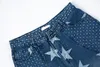 Washed Stars Embrodiery Streetwear-Jeanshosen für Männer und Frauen, gerade, übergroße, japanische Freizeit-Jeanshosen