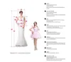 Aso Ebi Style Sukienki Wycięte Proste Ruffled Lace Aplikacje Przezroczyste Długie Rękawy Kobiety Formalny Wieczór Plus Rozmiar Długie Suknie LJ201119