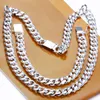 High Quality Men Jewelry Sets Elegant Necklaces Bracelets 925 Sterling Silver 1 1 Figaro Chain2951