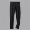 22ss en yeni erkek kot pantolon sonbahar markası tam erkekler yıkanmış tasarım rahat ince hafif streç sıska pantolon düz iş boş zaman pantolon en kaliteli w29-w38