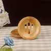 Wholesale Bamboo Soap Dishes Creative Natural Bamboo Soap Box Storage Holder Bathroom Round Drain Soap Holder Eco-Friendly