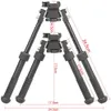 V8 Riflescope Bipod Bipods التكتيكية للبندقية الصيد قابل للتعديل عودة الربيع مع محول ملحقات الصيد ملحقات بندقية الهواء