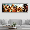 One Piece Canvas Painting Anime Wall Plakat Dekoracja Dekoracja domu Malowanie salonu Sypialnia Kreskówka Art Malarstwo Un -Mrame LJ2011283309434