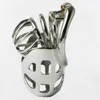 Stealth Lock Chastitys Chastitys Aço Inoxidável Macho Chastity Dispositivos Sexo Brinquedos para Homens Penis Lock Cock Ring