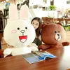 Big size Brown bear Cony rabbit plush doll soft cute stuffed toys girlfriend Couple gifts Valentine039s Day present LJ2011267533608