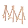 7x12.5cm mini wooden tripod easel Small Wood Display Stand for Artist Painting Business Card Displaying Photos Painting Supplies Wood