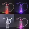 LED Hookahガラスオイルバーナーバッグ喫煙水管インラインスパイラルフィルターのヒント男性オイルボウルバンガーネイルとホースとポータブルFPR旅行