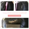 Perruques de cheveux multicolores mi-partie cheveux longs bouclés Style européen américain mode haute température soie grand ondulé WH0535