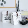 Sacs de rangement Toile Lunch Box Sac Lettres simples Isolation Pique-nique Pack Conteneur de nourriture fraîche Réutilisable Grand sans plastique Lavable