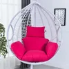 Nenhum enchimento pendurado cadeira cadeira almofadas ovo hammock espessura ninho de volta travesseiro para interior pátio ao ar livre jardim jardim escritório y200723