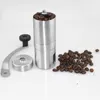 Portable Manual Coffee Grinder Mini Stainless Steel Hand Handmade Coffee Bean Burr Grinders Mill Home Travel Kitchen Tool Accessories HY0308