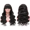 100% Human Hair Peruvian Virgin Hair Natural Color Straight Full-machine Wigs Woven Headgear Body Wave Capless Wigs 10-32inch