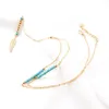 long necklace fashion chains feather