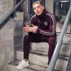 2021 NEUE Sport Anzug Lauf Anzug Männer Kleidung Set Gym Sport Trainingsanzug Fitness zwei-stück Männer Hoodies + Hosen anzug Jogger Männer Set Y1221