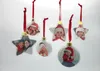 Decorações de Natal Presentes Dia dos Namorados Bola Redonda Diy Party Xmas Tree Dress Up Ornaments Pingente Presente HH9-3399