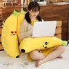 HOT NOVO 1PC 80/100cm fofo frutas de pelúcia de brinquedo Banana amarelo Plantas de luxuos