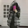 Bahar Yeni Hoodies Sahte Kürk Yelek Kadın Moda Sıcak Ince Kolsuz Yelek Kürk Jile Büyük Boy 4XL Faux Fox Kürk Palto 201210