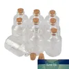 45ml Transparence Bouteille En Verre Avec Bouchons Pour La Décoration De Vacances De Mariage Bocaux De Noël Cadeaux Mignon Bouteille Bouchon Bouchon 12pcs