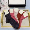Designers Mens Womens Socks Five Brands Luxe Sports Winter Mesh Letter Printed Sock Cotton Man Femal Socks With Box For Gift