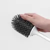 Toilet Brush Long Handle Soft Hair Cleaning Kit Silicone No Dead Angle Wall Hanging Floor Y200407