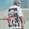 S-7XL 2021 T-shirt oversize da uomo Oversize in cotone da uomo T-shirt manica corta Top Plus Size T-shirt girocollo Hip Hop Streetwear G1222